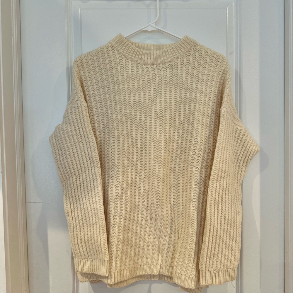 Levi's Cream Merino Wool Sweater